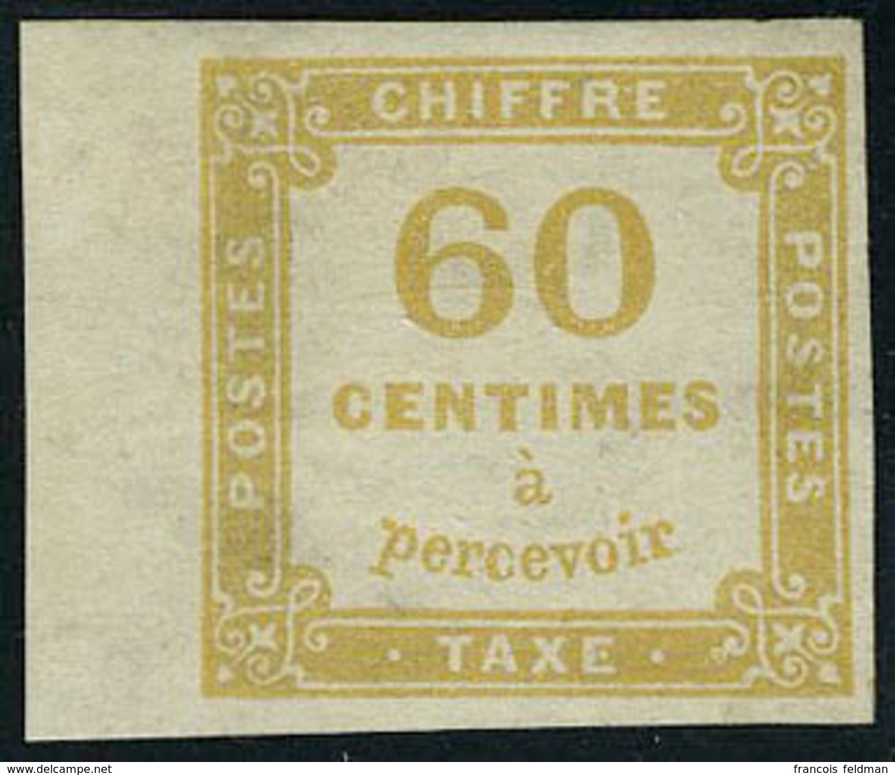 Neuf Avec Charnière N° 8, 60c Bistre Grand BDF, Superbe, Signé Brun - Other & Unclassified