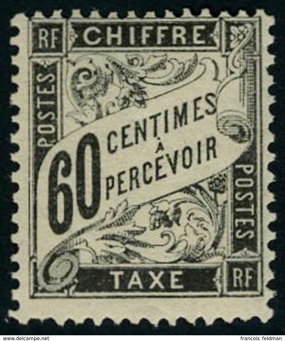 Neuf Avec Charnière N° 21, 60c Noir, Cl (quasi Invisible), TB, Signé Brun - Other & Unclassified