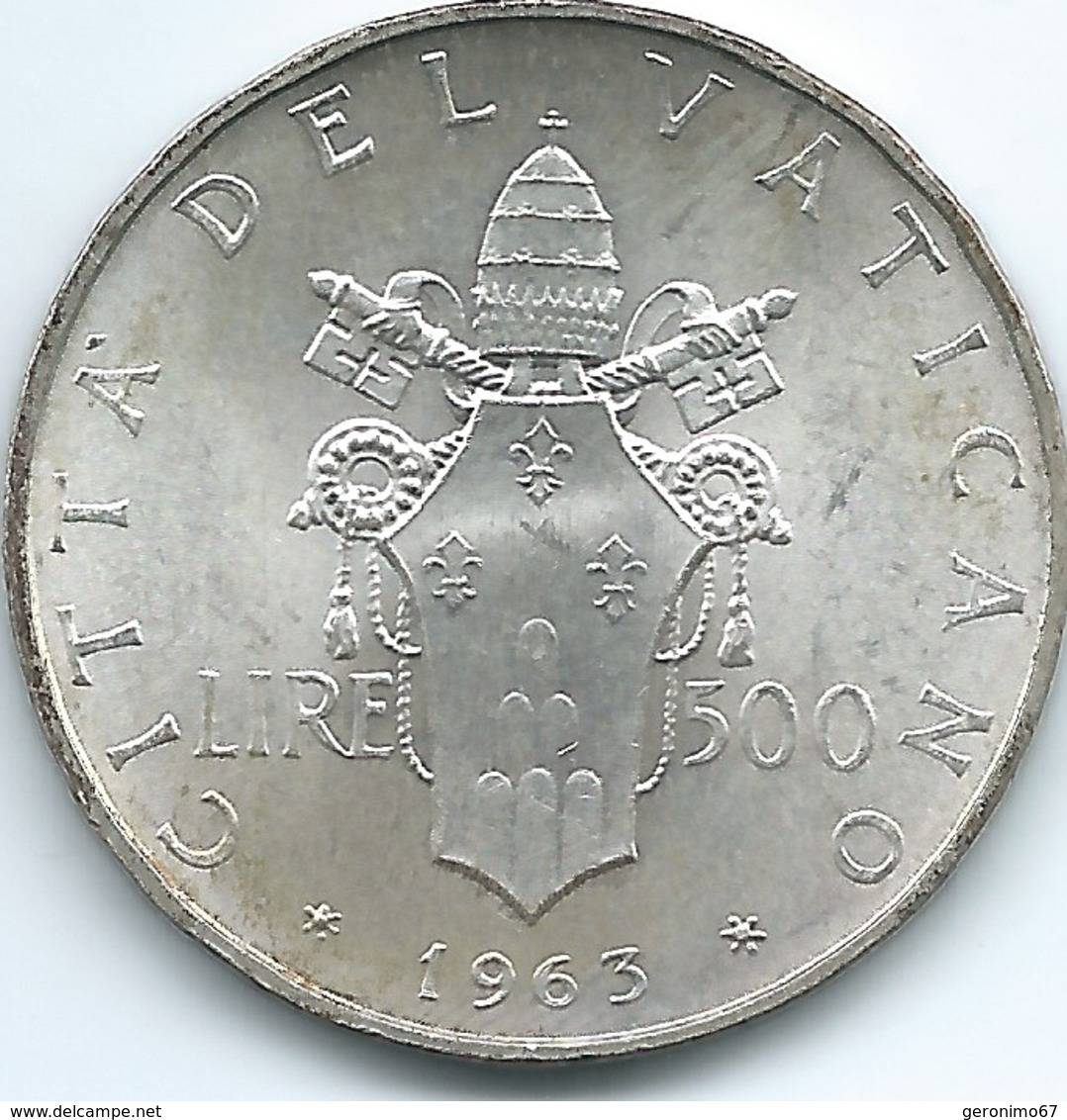 Vatican City - Paul VI - 1963 - 500 Lire - KM83.1 - Vatican