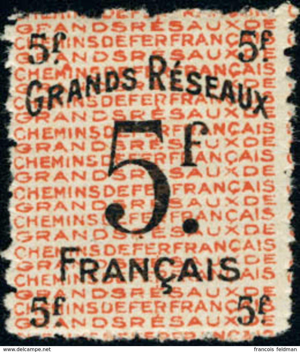 Neuf Sans Charnière 5f Grands Réseaux Non émis. Maury.19A. T.B. - Other & Unclassified