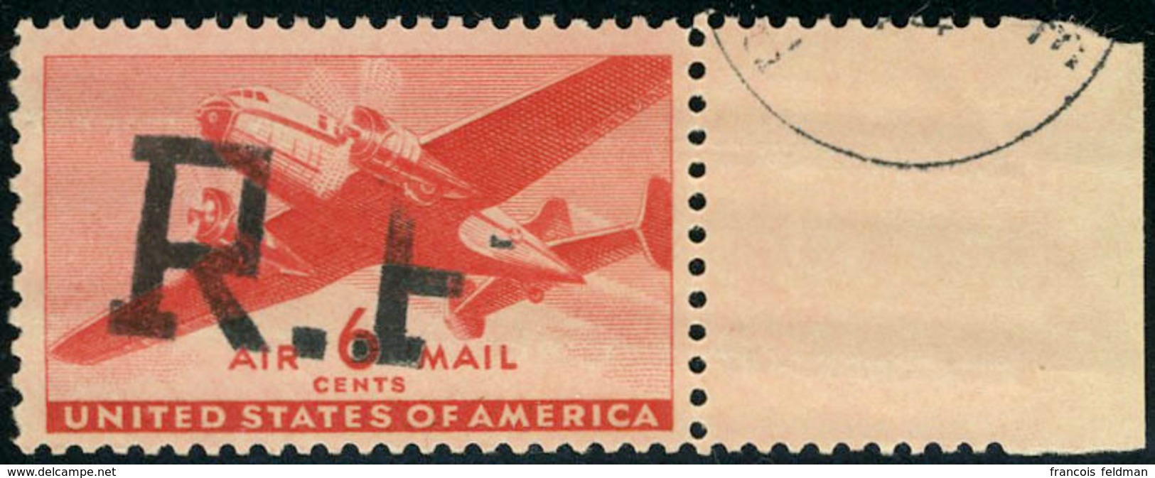 Neuf Sans Charnière 6c Rouge PA US Surchargé RF - Alger Type I -, TB - Other & Unclassified