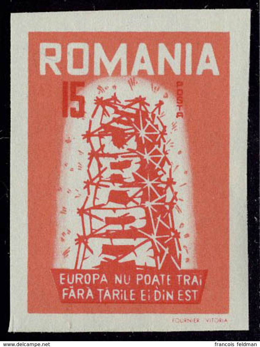 Neuf Sans Charnière 1957, Timbres De Propagande Anti Communiste émis Par Des Dissidents Roumains (Maury N° 1/3) 1 Série  - Altri & Non Classificati