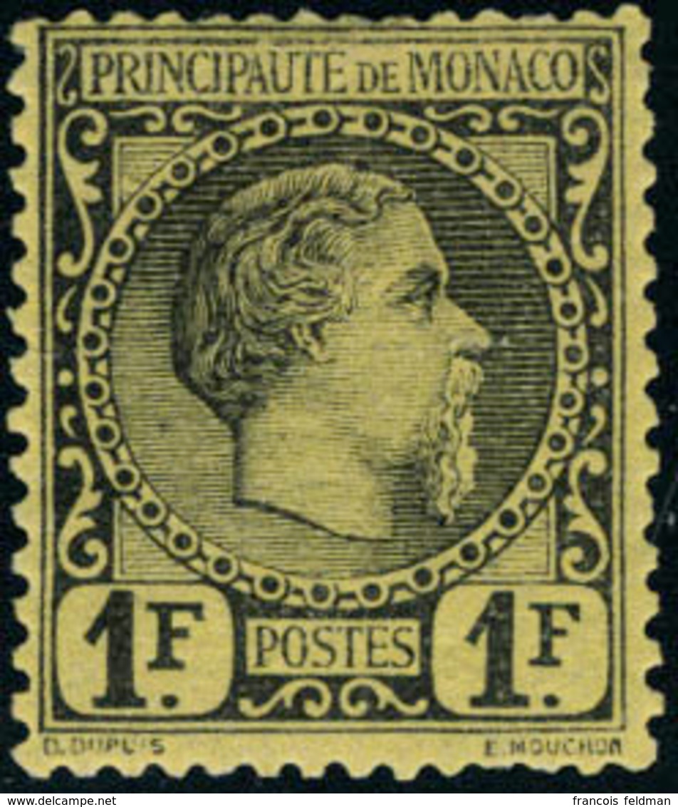 Neuf Avec Charnière N°9. 1f Charles III. Quelques Dents Légèrement Courtes, Sinon T.B. - Altri & Non Classificati