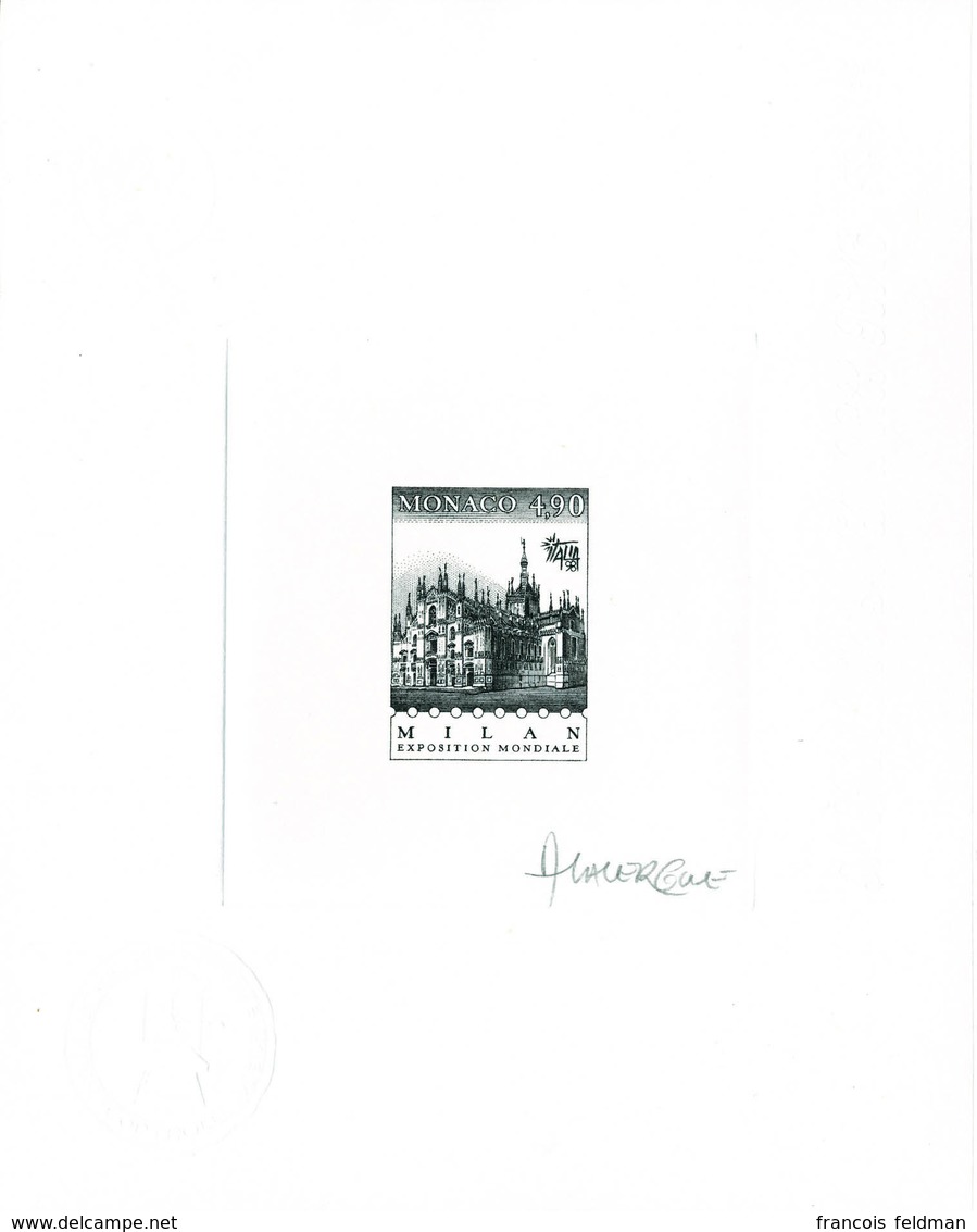 N° 2176, Italia 98, épreuve D'artiste En Noir Signée Par Le Graveur, T.B. - Other & Unclassified