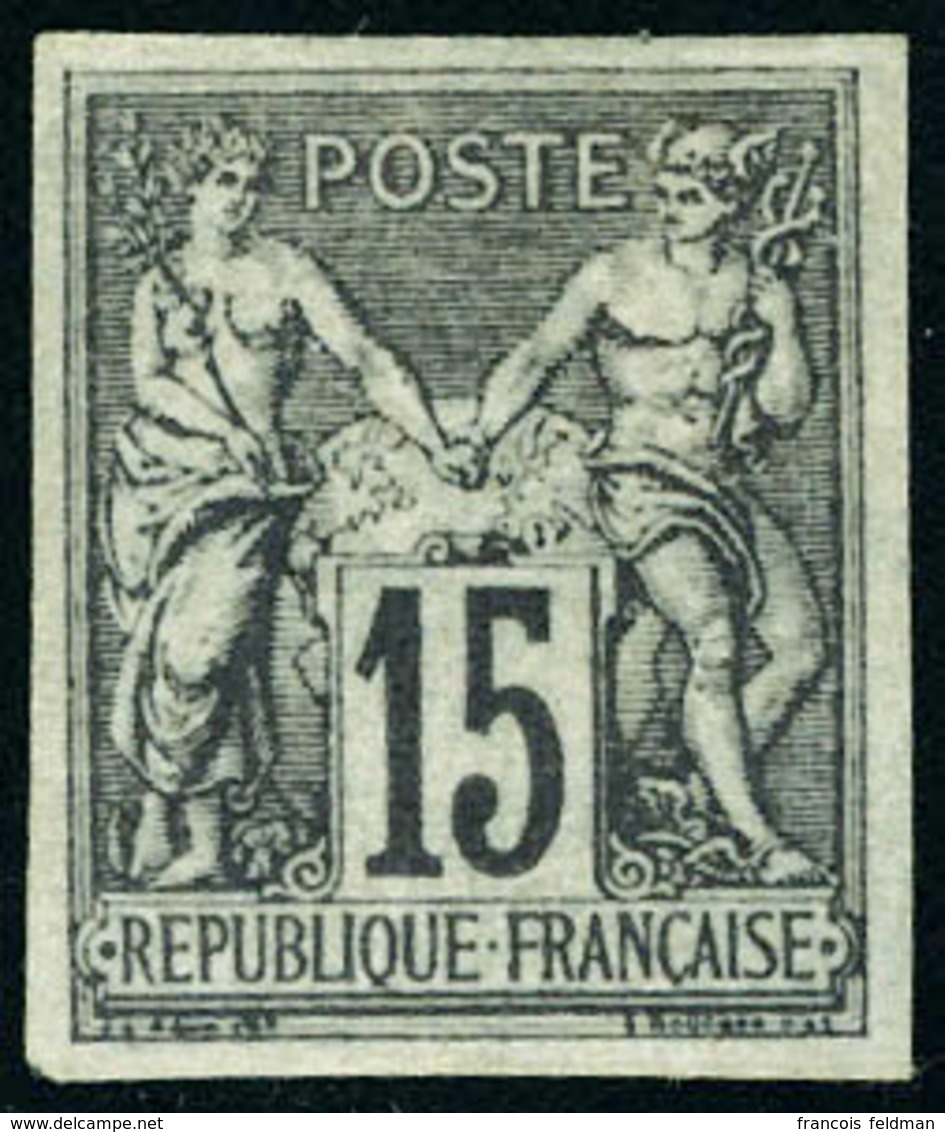 Neuf Avec Charnière N° 33, 15c Gris, T.B. - Otros & Sin Clasificación