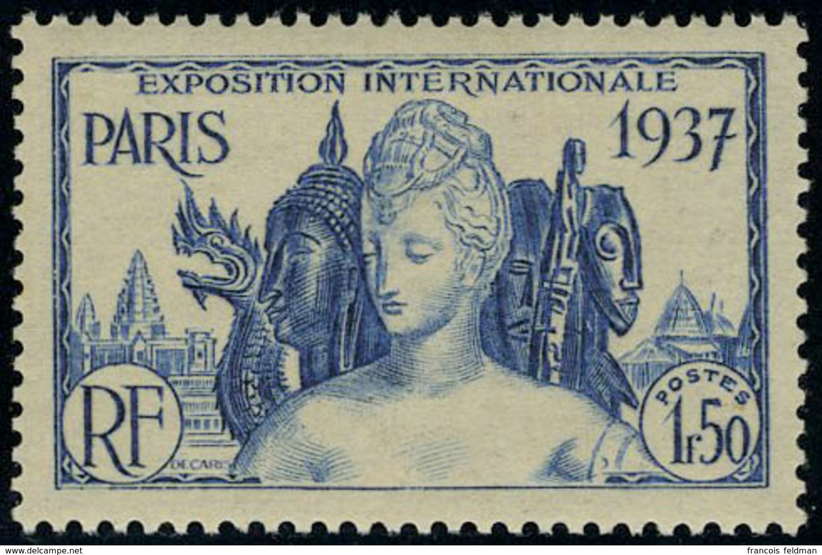 Neuf Sans Charnière N° 32a, 1f50 Expo De Paris Sans Le Nom Du Territoire, TB - Sonstige & Ohne Zuordnung