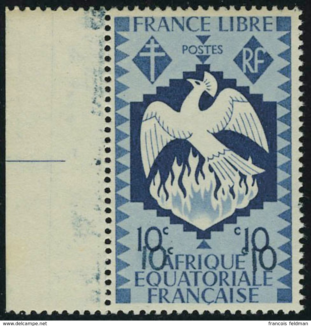 Neuf Sans Charnière N° 142a, 10c Bleu Gris Double Impression De La Valeur, Bdf, T.B. Maury - Autres & Non Classés