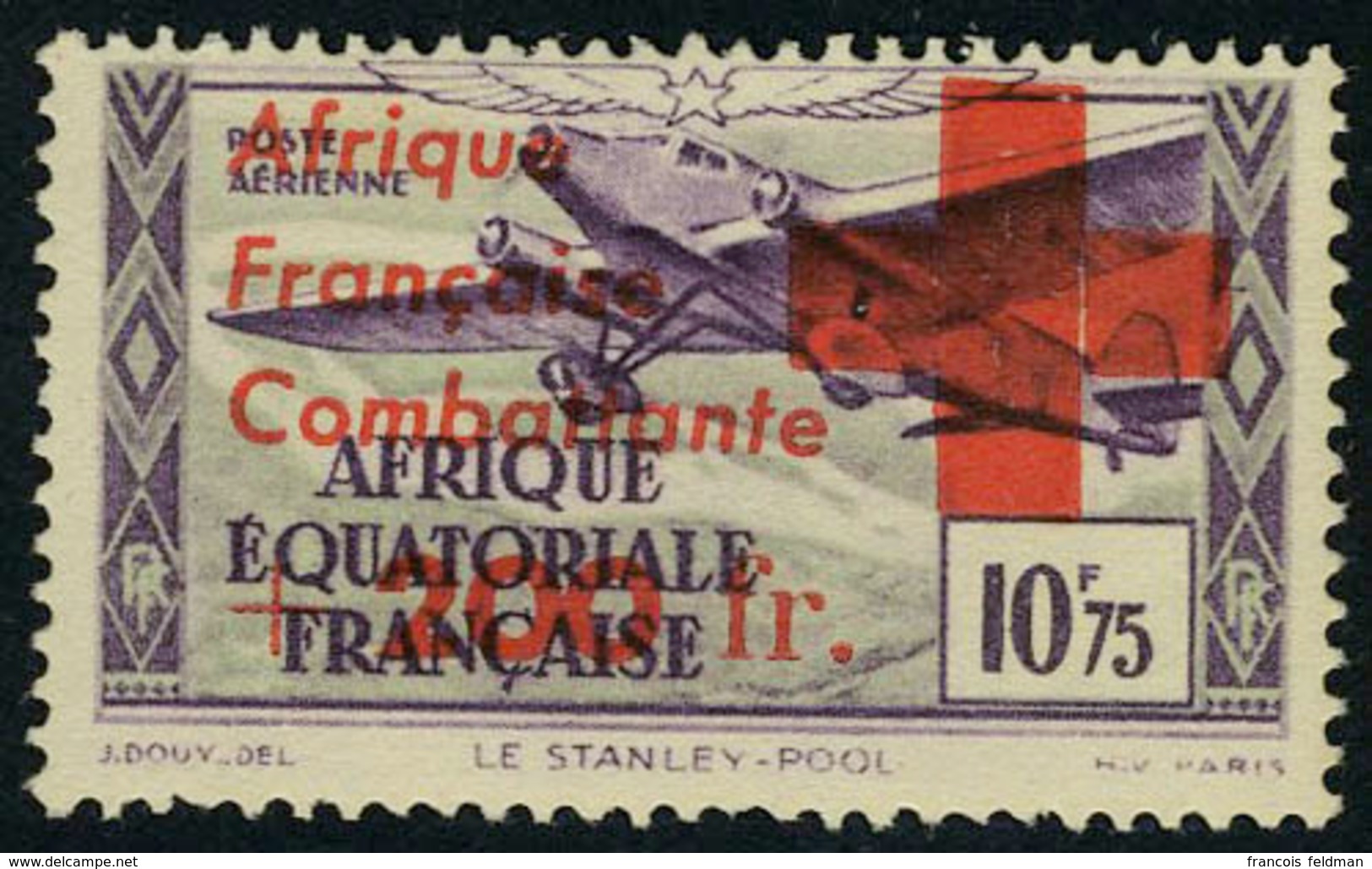 Neuf Sans Charnière N° 29, 10.75 + 200f Croix Rouge Gomme Coloniale, T.B. Signé Brun - Otros & Sin Clasificación