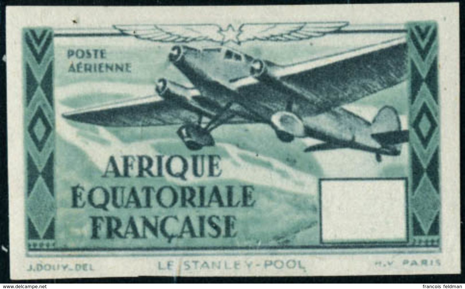 Neuf Sans Charnière Type Stanley-Pool Gris Et Vert-bleu. Non Dentelé. Valeur Omise. T.B. - Otros & Sin Clasificación