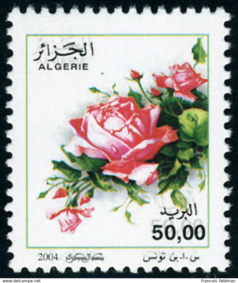 Neuf Sans Charnière N° 1386.  50d Roses Roses, Double Impression Des Inscriptions Noires, T.B. - Altri & Non Classificati