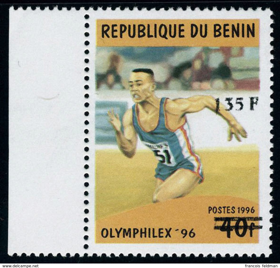 Neuf Sans Charnière N° 1244, 135f Sur 40f Olymphilex 96, Bdf, T.B. N° Michel - Sonstige & Ohne Zuordnung