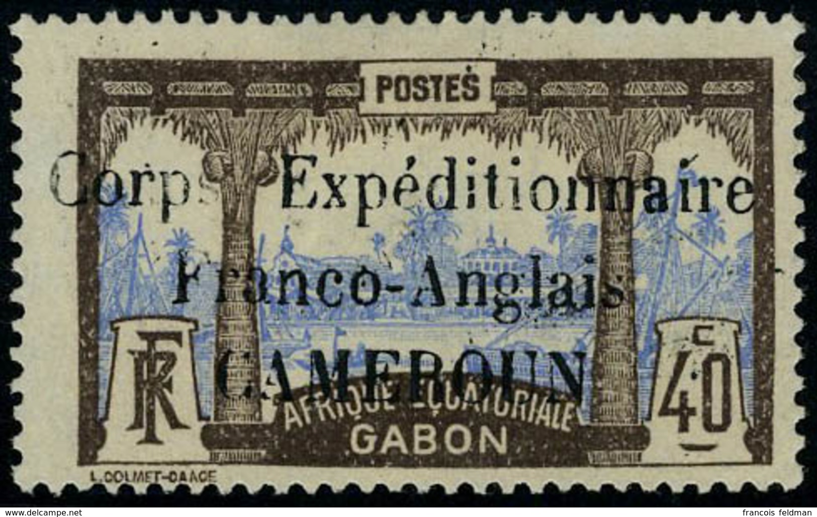 Neuf Avec Charnière N° 47, 40c Corps Expéditionnaire T.B. Signé Brun - Andere & Zonder Classificatie