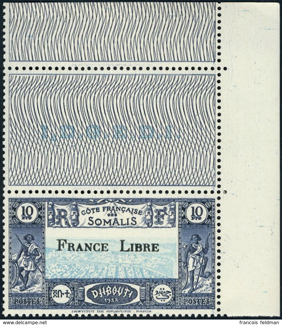 Neuf Sans Charnière N° 231, 10f Surchargé France Libre, Cdf, TB - Other & Unclassified