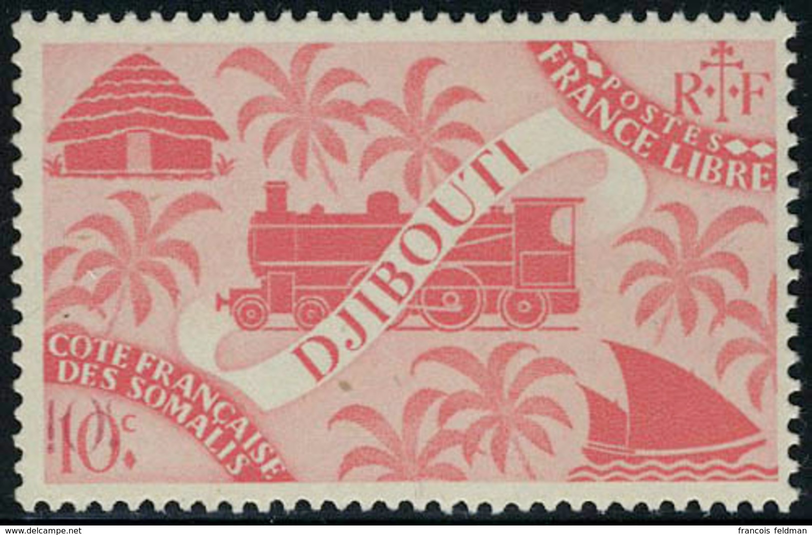 Neuf Sans Charnière N° 235a, 10c Rose Carminé, Double Impression De La Valeur TB - Autres & Non Classés