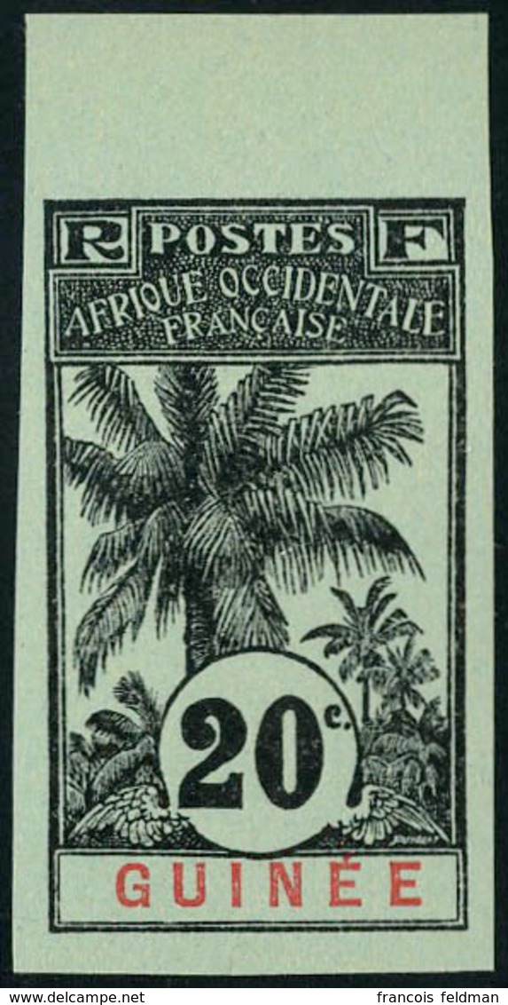 Neuf Sans Gomme N° 38a, 20c Palmiers Non-dentelé, Bdf, TB - Otros & Sin Clasificación