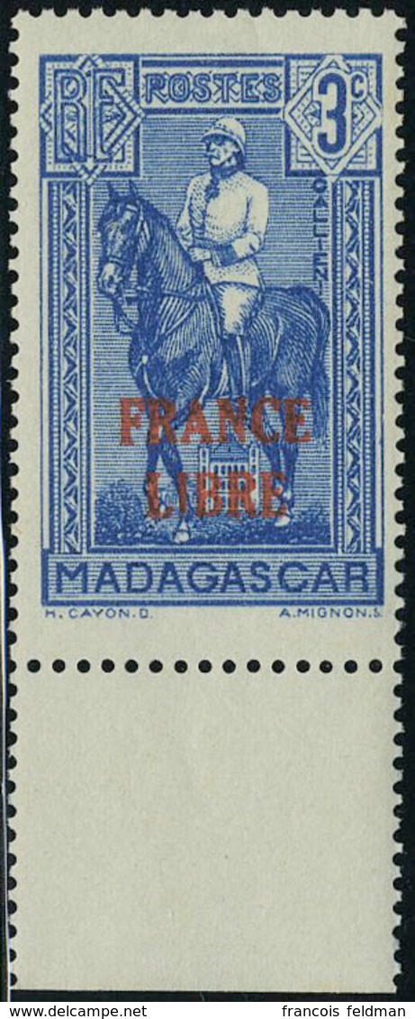 Neuf Sans Charnière N° 243, 3c Bleu France Libre Bdf TB  Maury - Other & Unclassified