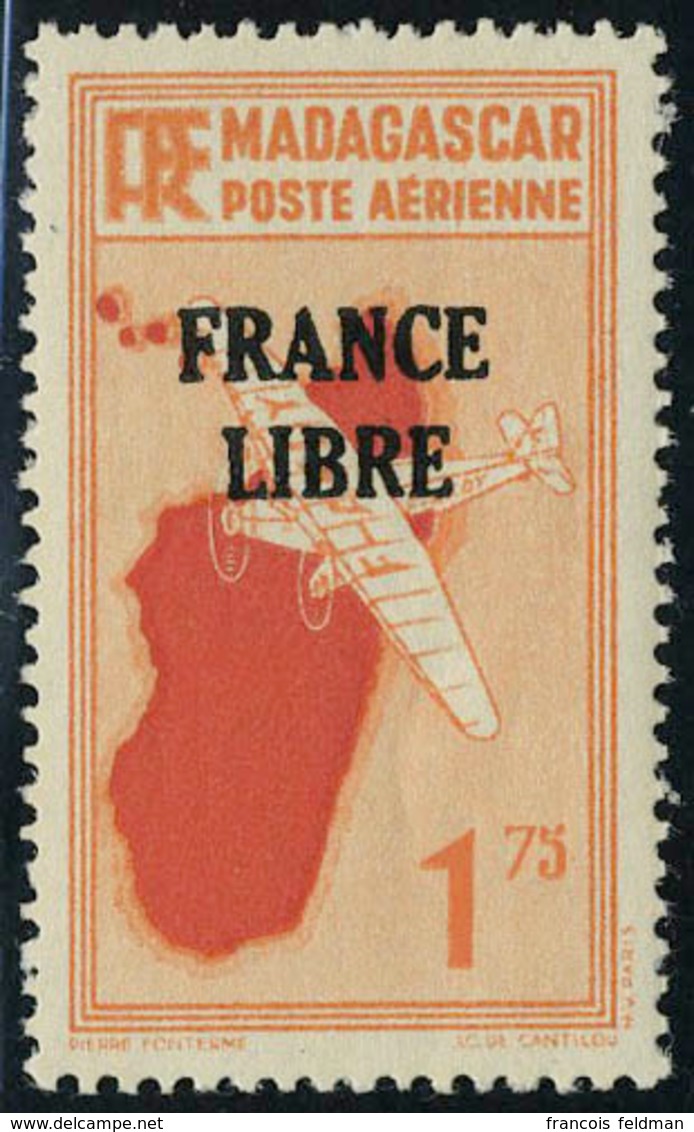 Neuf Sans Charnière N° 46, 1f75 Orange France Libre TB - Sonstige & Ohne Zuordnung