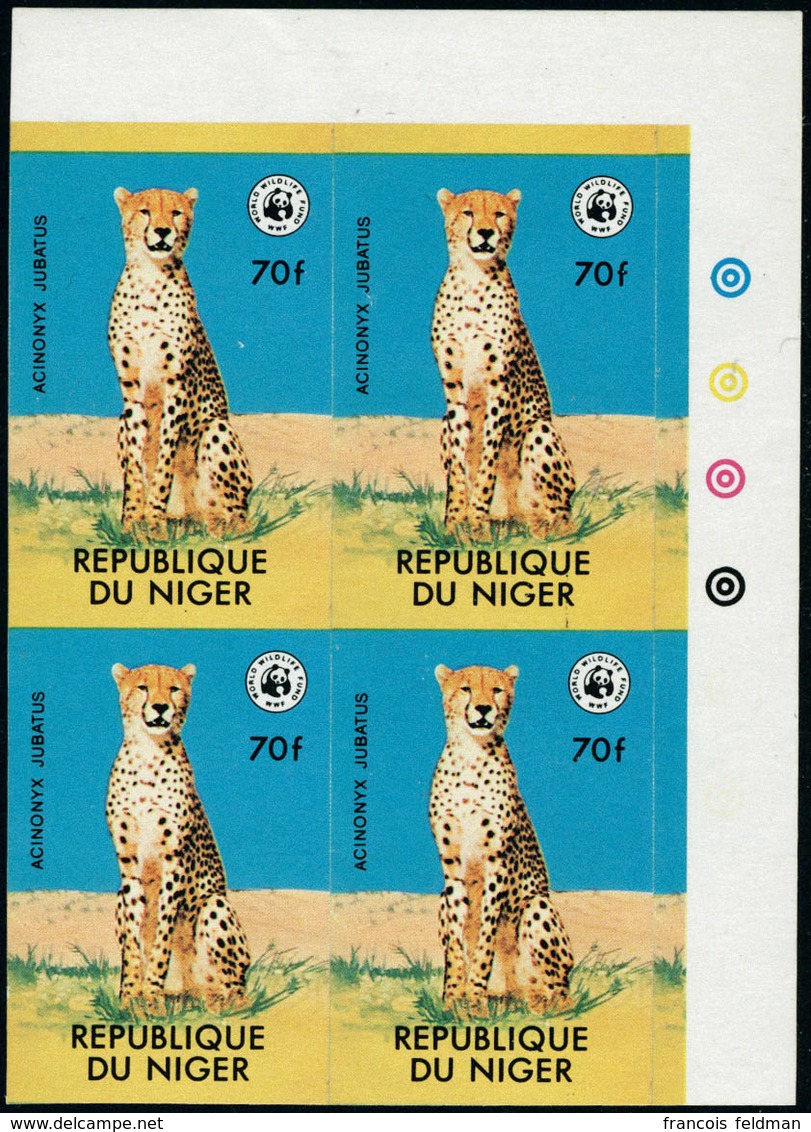 Neuf Sans Charnière N° 449/54. Animaux En Voie De Disparition, WWF La Série Complète Non Dentelée, En Bloc De 4. BdF, T. - Other & Unclassified