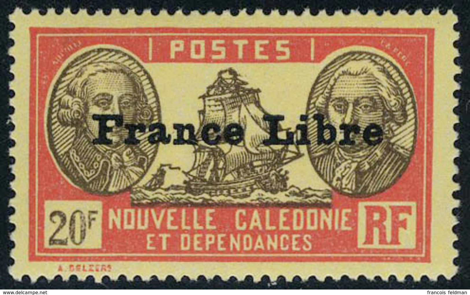 Neuf Avec Charnière N° 195/229, La Série France Libre T.B. - Autres & Non Classés