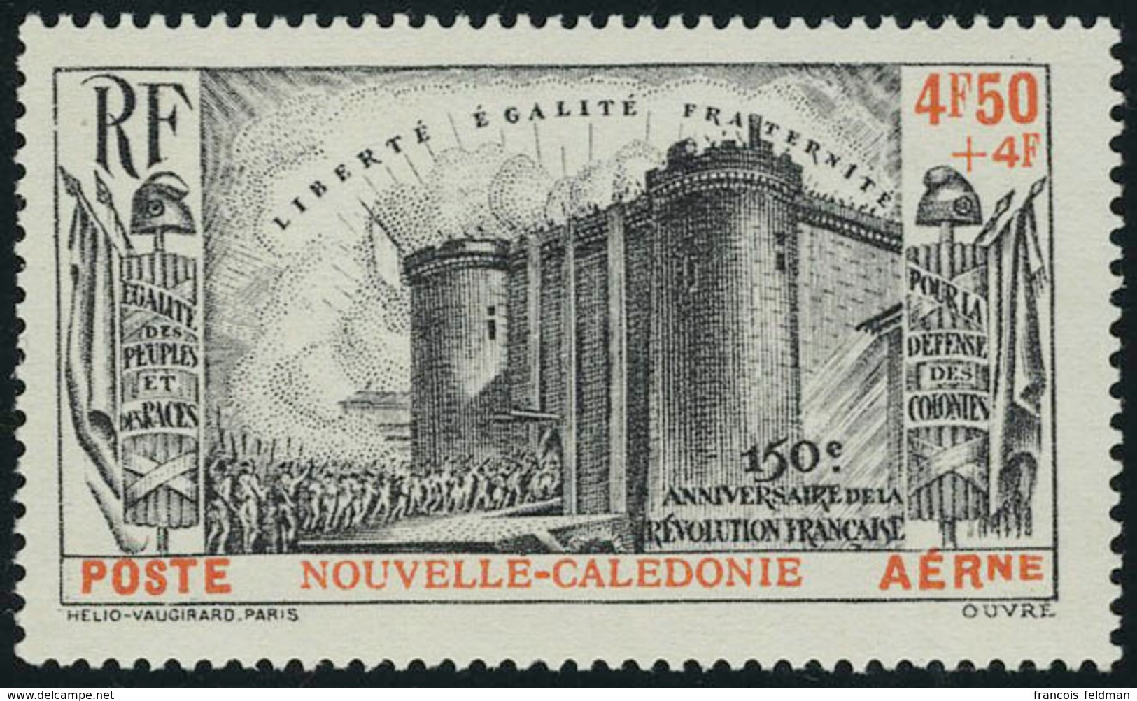 Neuf Sans Charnière N° 35, 4.50 + 4f, 1550è Anniversaire Révolution T.B. - Autres & Non Classés