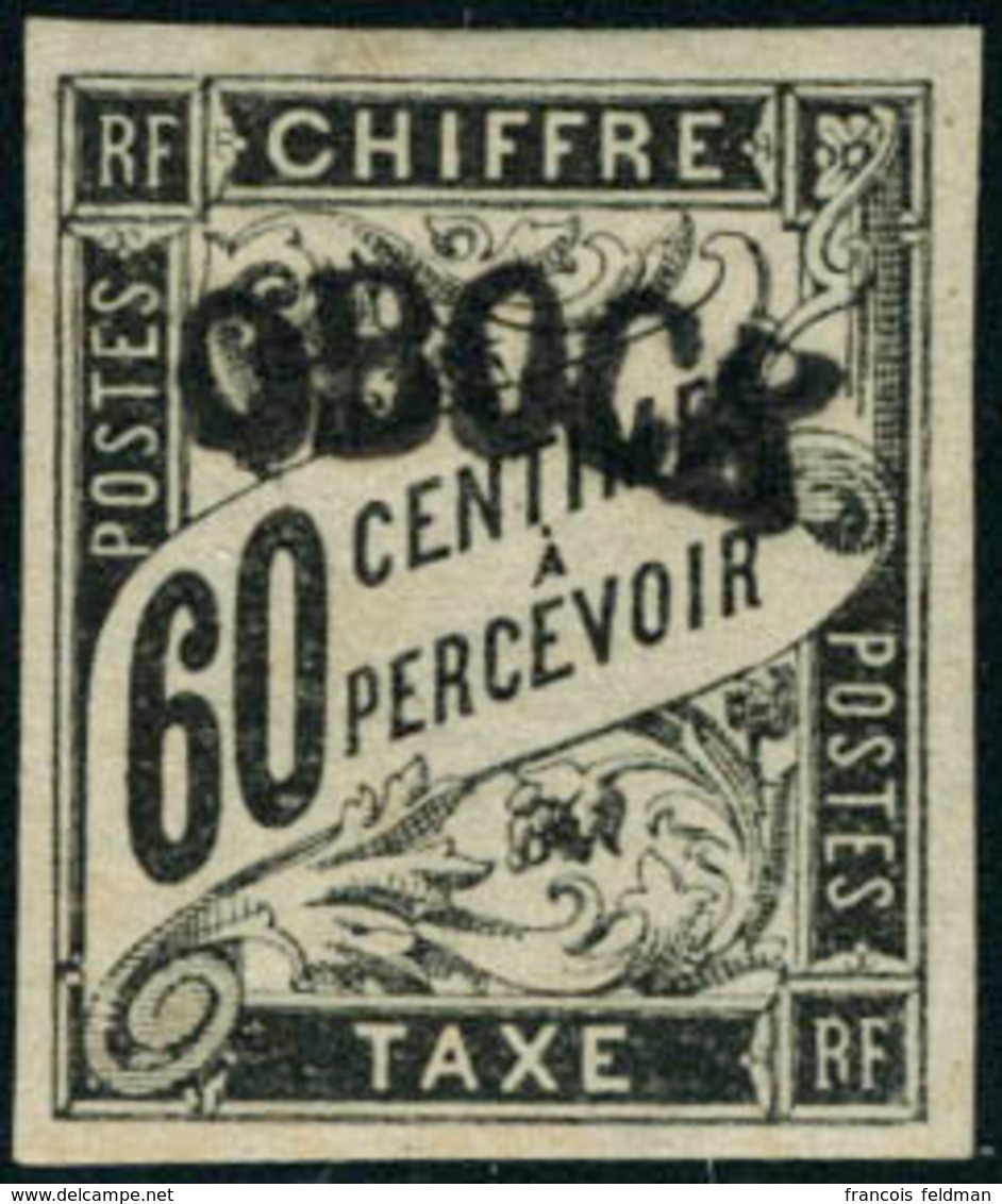 Neuf Avec Charnière N°4. 60c Noir. T.B. Signé Brun - Otros & Sin Clasificación