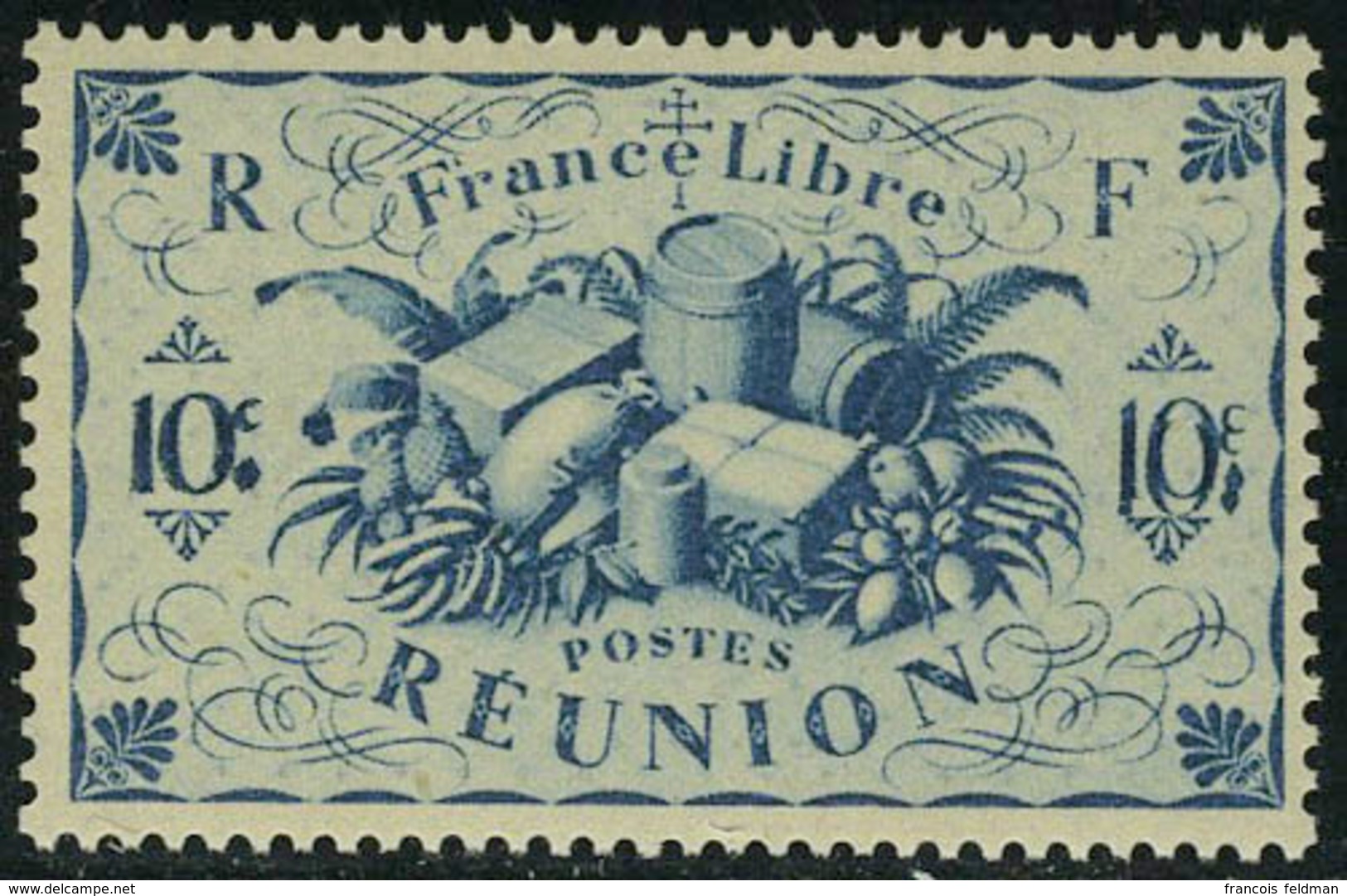 Neuf Sans Charnière N° 234a, 10c Bleu, Double Impression De La Valeur, T.B. Maury - Autres & Non Classés