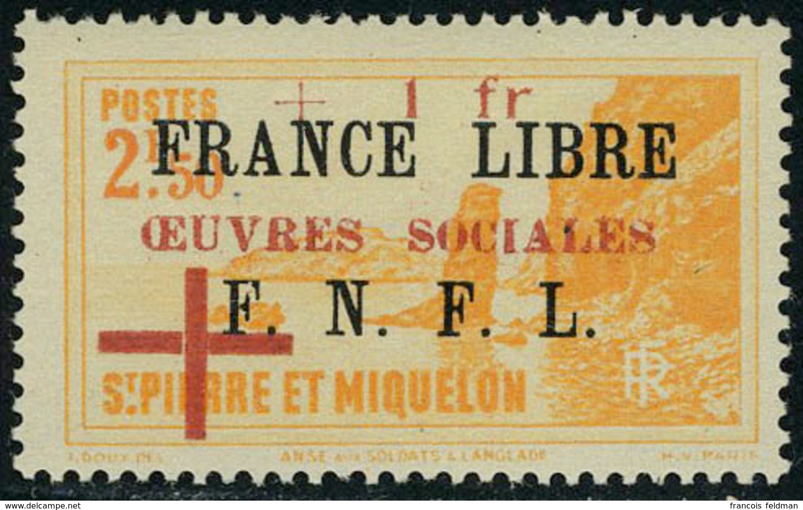 Neuf Sans Charnière N° 310/11, La Paire France Libre, Oeuvres Sociales, T.B. - Other & Unclassified