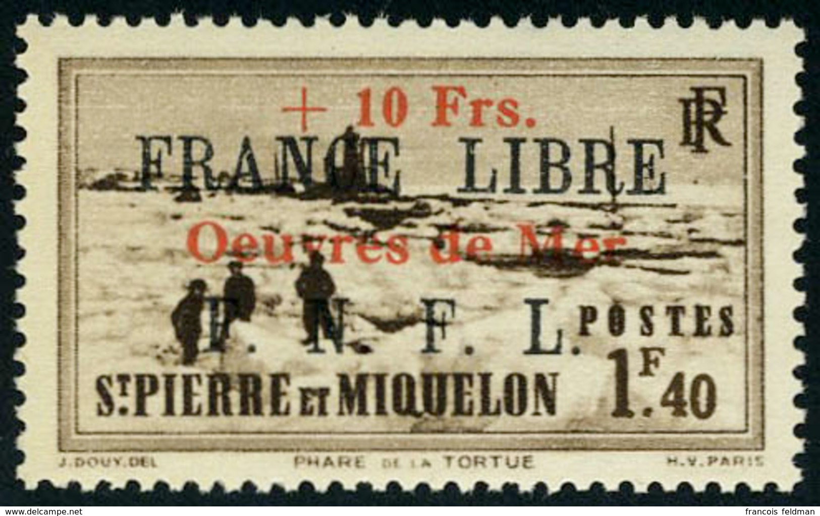 Neuf Sans Charnière N° 311A/B, La Paire France Libre Oeuvres De Mer, TB - Other & Unclassified