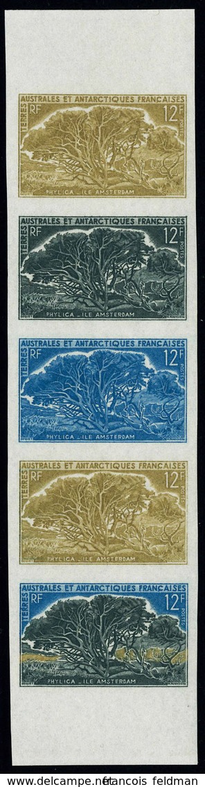 Neuf Sans Charnière N° 29, 12f Philica, Bande De 5ex ND, Essais De Couleurs, Bdf, Superbe - Autres & Non Classés