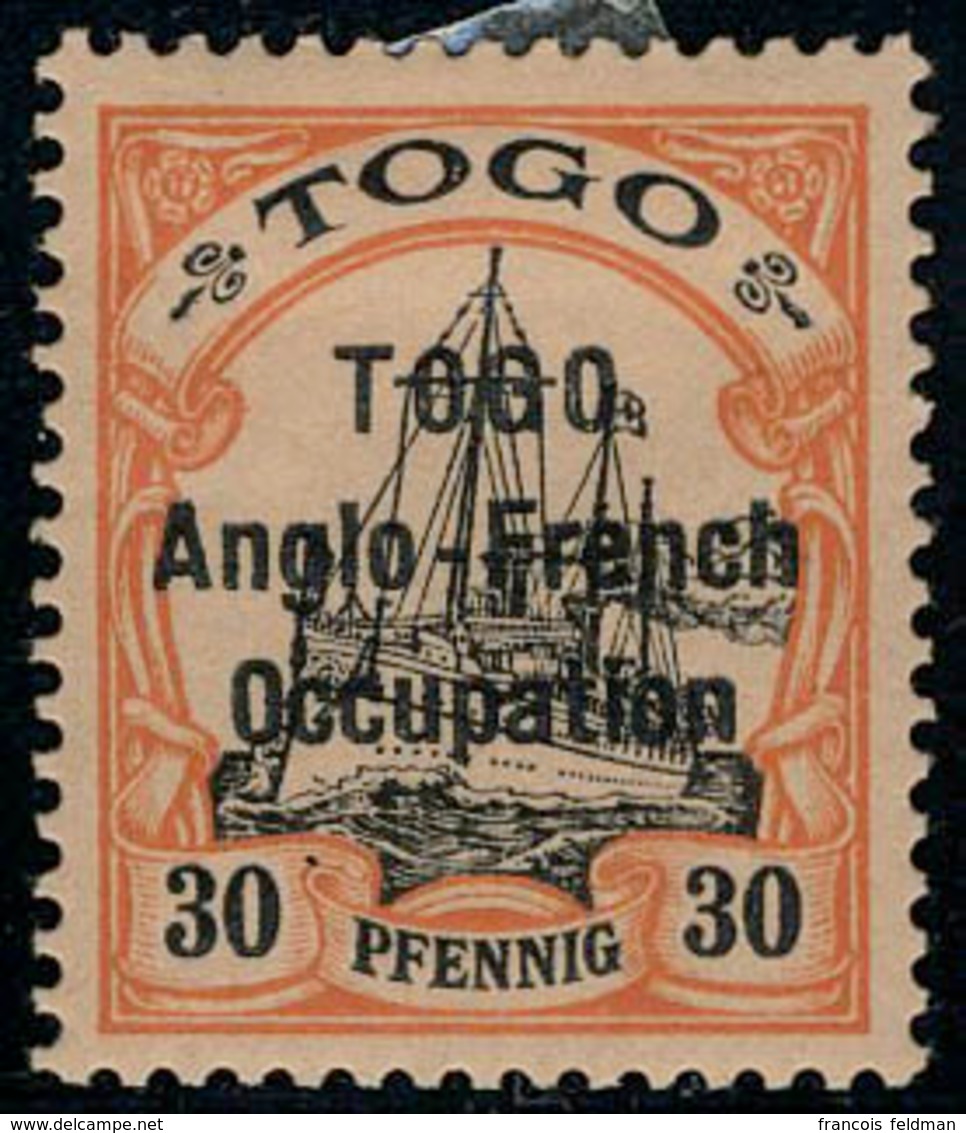 Neuf Avec Charnière N° 37, 30pf  Anglo French Occupation, Type I, TB Signé A Brun - Otros & Sin Clasificación