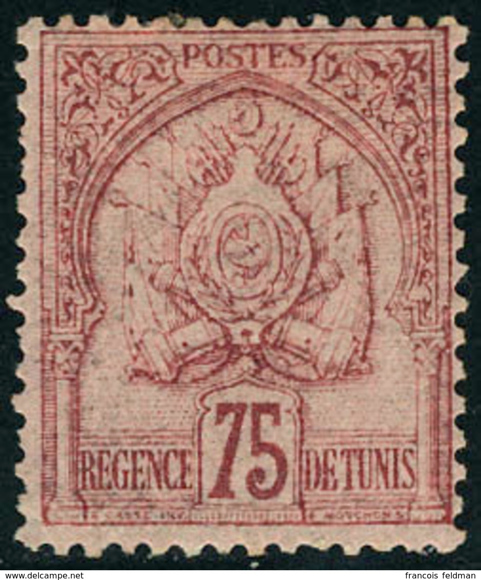 Neuf Avec Charnière N° 18, 75c Rose Sur Rose, T.B. Signé Calves - Altri & Non Classificati