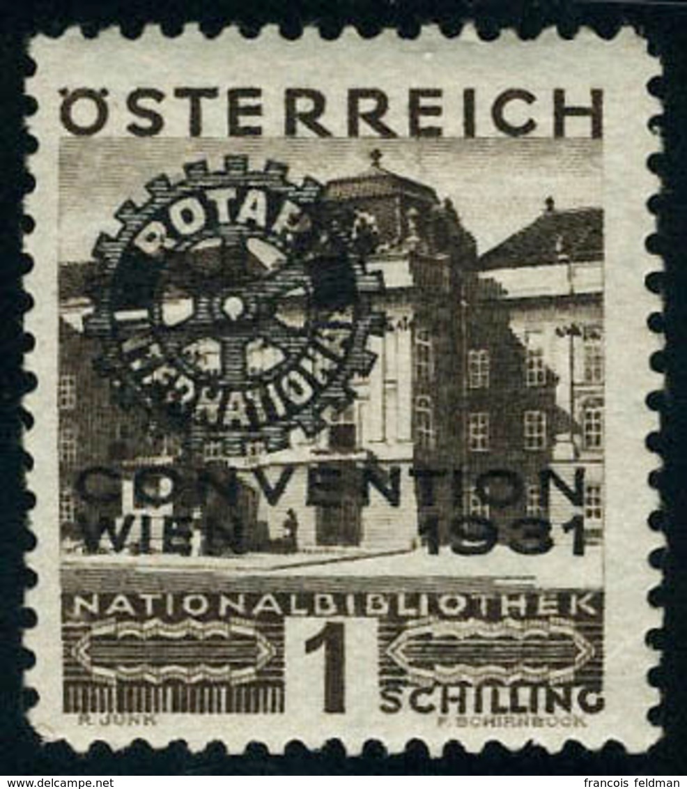 Neuf Avec Charnière N° 398A/98F, Congrès Du Rotary International 1931, Traces De Charnières Quasi Imperceptibles, T.B. - Sonstige & Ohne Zuordnung