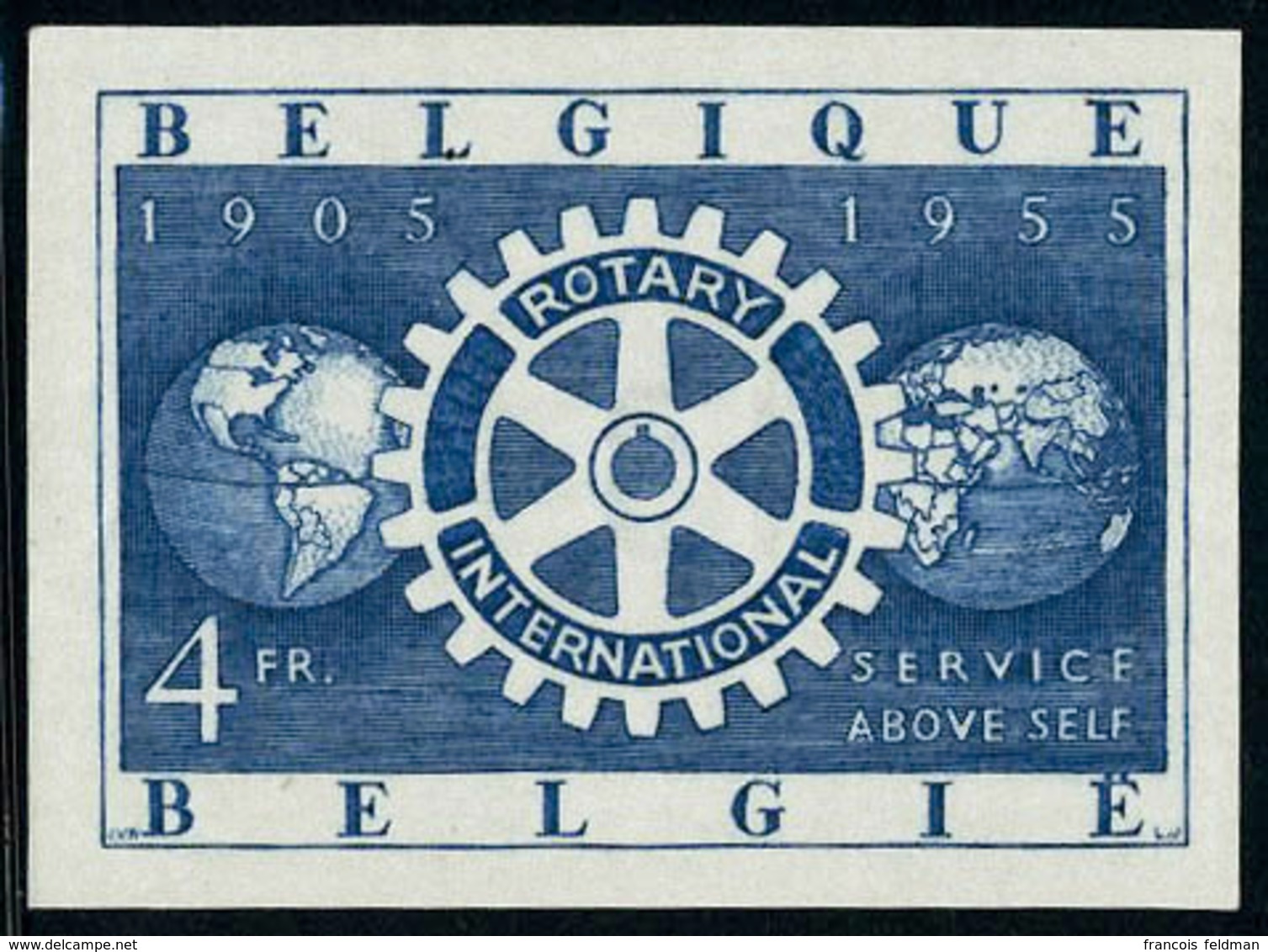 Neuf Sans Charnière N° 952/54, La Série Rotary Internationale, La Série En 1 Feuillet De Luxe + 3 Valeurs ND, T.B. Cote  - Autres & Non Classés