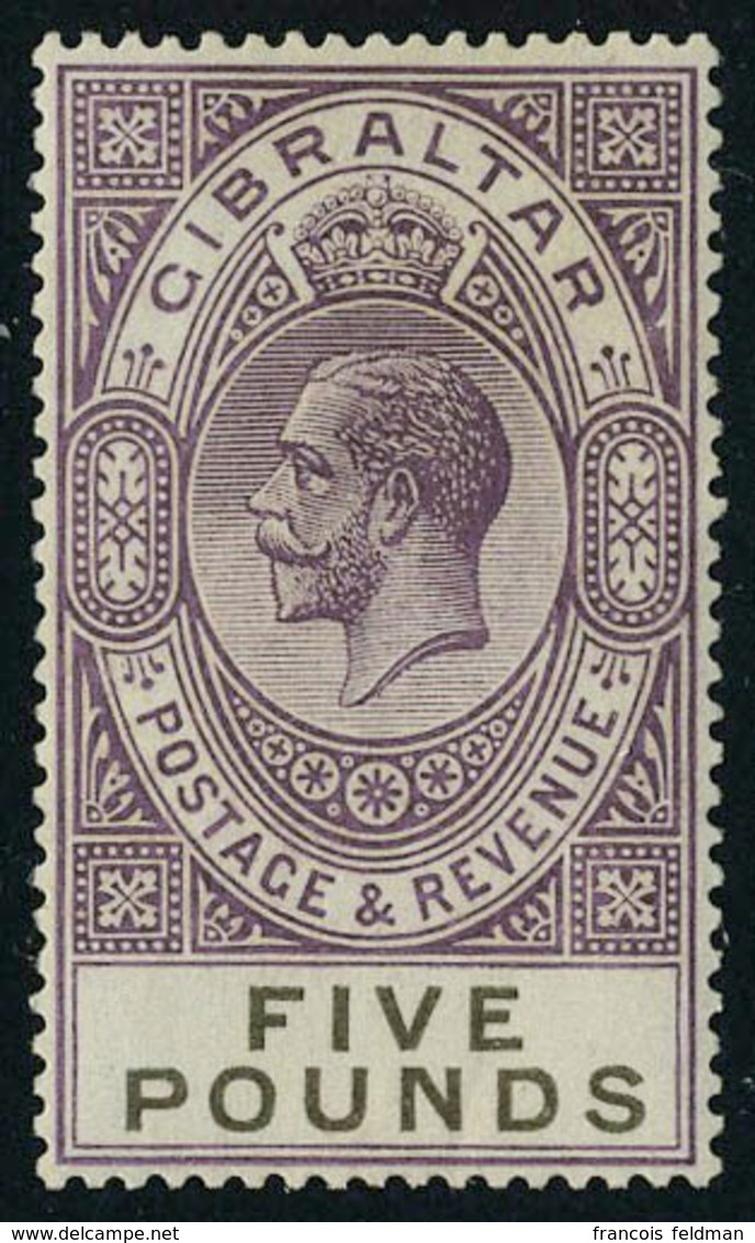 Neuf Avec Charnière N° 90, 5£ Violet Brun Et Noir, Cl, T.B. - Sonstige & Ohne Zuordnung