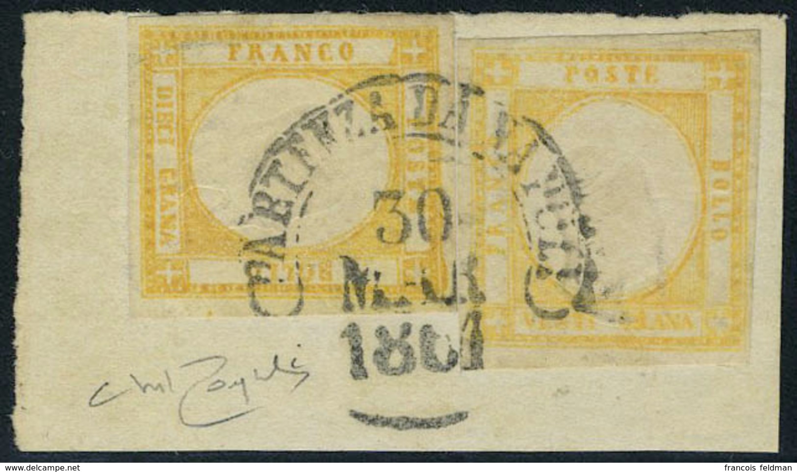 Fragment N° 15 + 16, 10gr + 20gr Faux Pour Servir, 10gr Type I, 20gr Effigie B Sr Fragment.Sassone  F6 + F10 4100 €, Sig - Autres & Non Classés