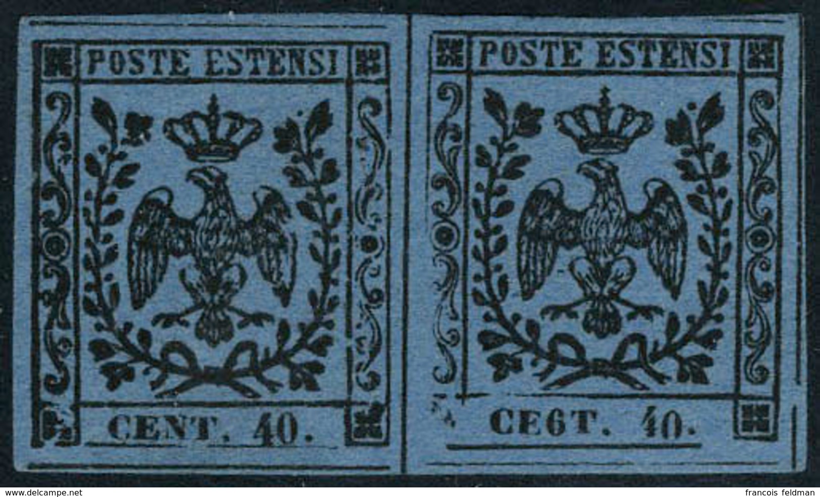 Neuf Avec Charnière N° 5Ab, 40c Variété CEGT Tenant à Normal T.B. Sassone 10c 1200 € - Otros & Sin Clasificación