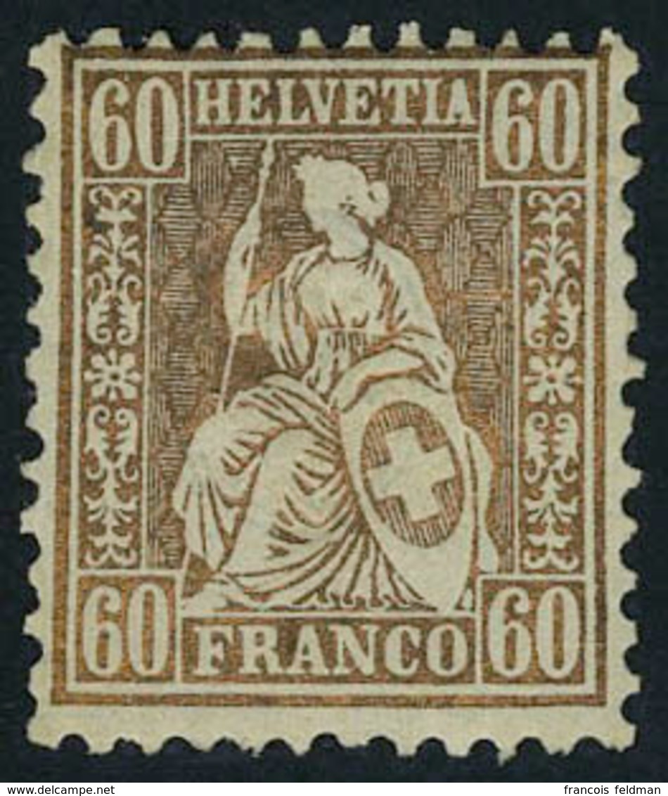 Neuf Avec Charnière N° 40, 60c Bronze T.B. Zurmstein 35 : 1750 CHF - Otros & Sin Clasificación