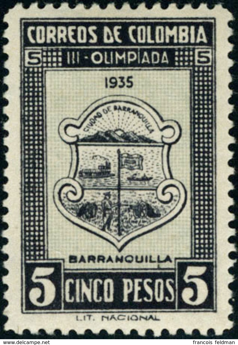 Neuf Avec Charnière N°274/288. La Série Barranquilla Jusqu'au 5 Pesos. Cl. T.B. - Other & Unclassified