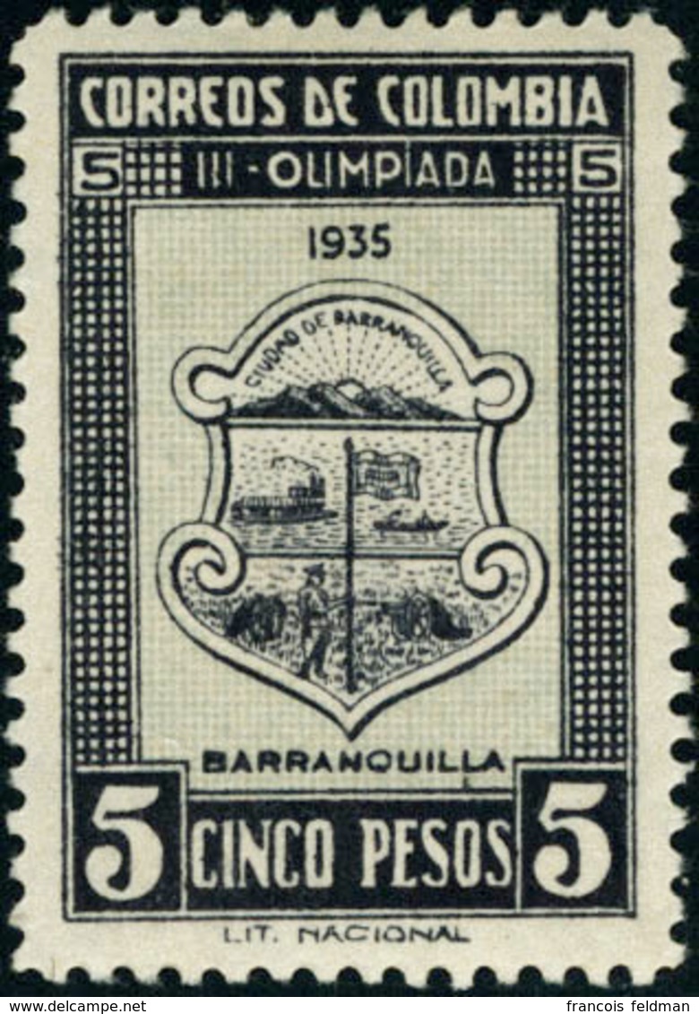 Neuf Avec Charnière N°274/288. La Série Barranquilla Jusqu'au 5 Pesos. Cl. T.B. - Altri & Non Classificati