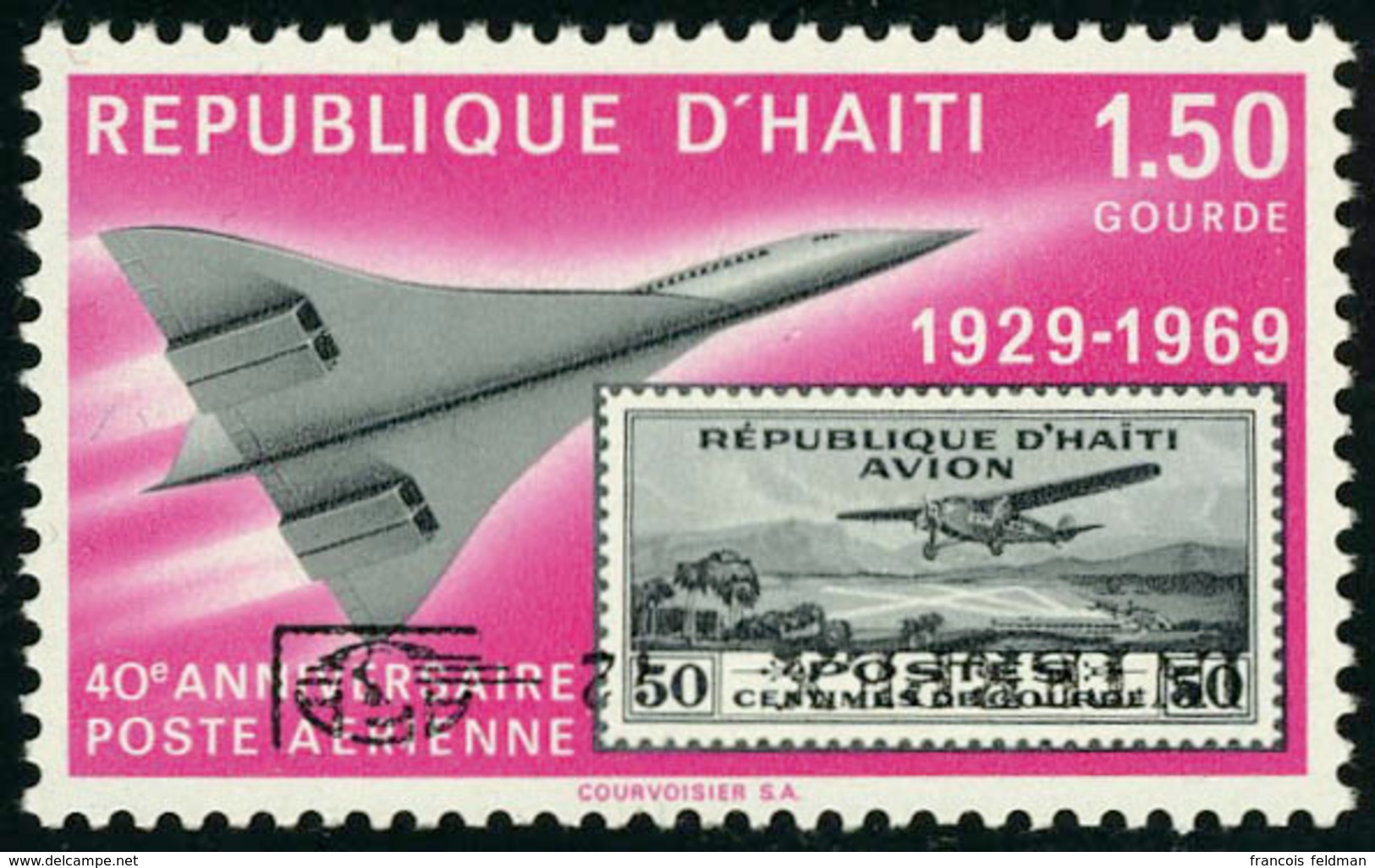 Neuf Sans Charnière N° 488, 1,50 Concorde, Surcharge HAIPEX Renversée, TB - Other & Unclassified