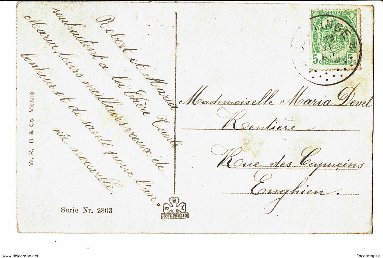 CPA - Carte Postale  Belgique-Bonne Année -Deux Fillettes Avec Une Branche De Sapin M4878 - Nouvel An