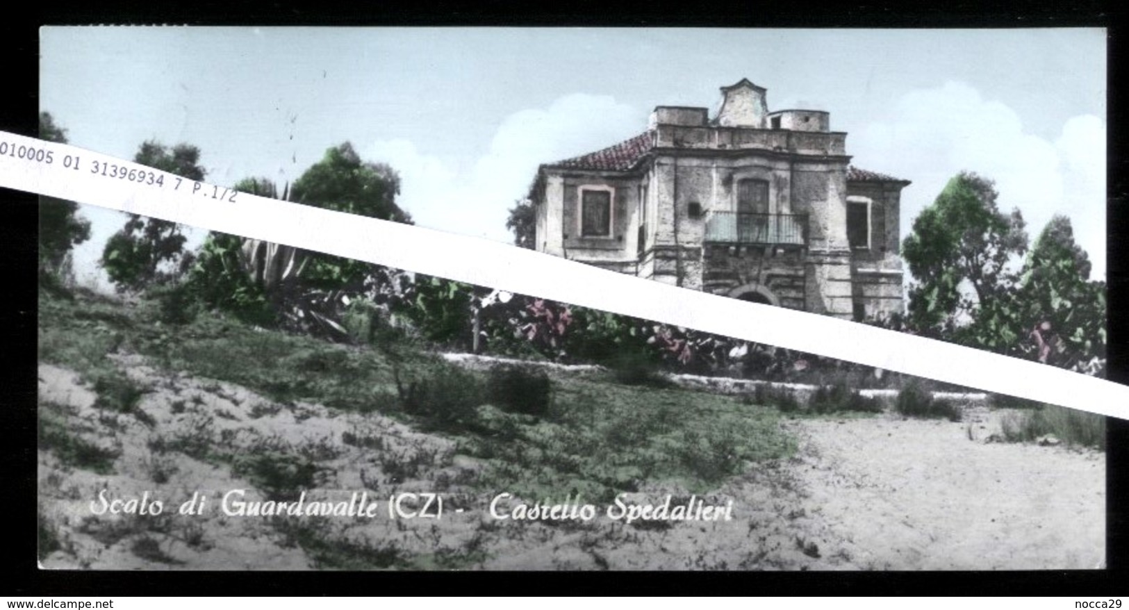 GUARDAVALLE SCALO - CATANZARO - 1970 - CASTELLO SPEDALIERI - MINICARTOLINA ACQUERELLATA - Catanzaro