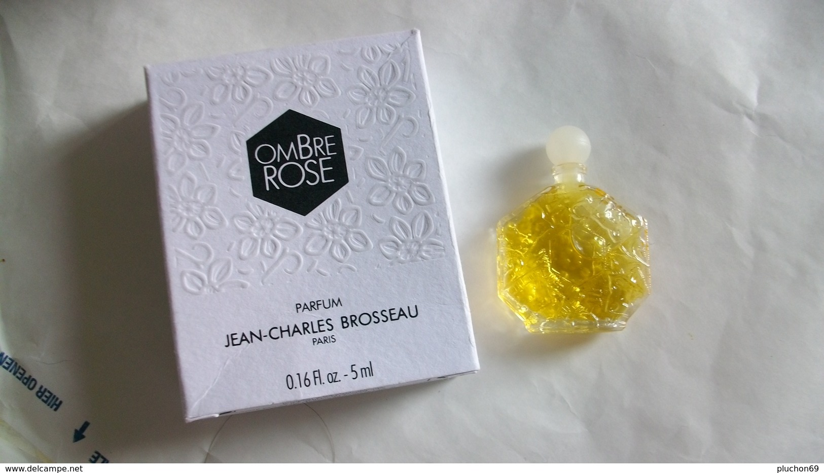 Miniature De Parfum J.C. Brosseau    " Ombre Rose   " Parfum - Miniaturen Flesjes Dame (met Doos)