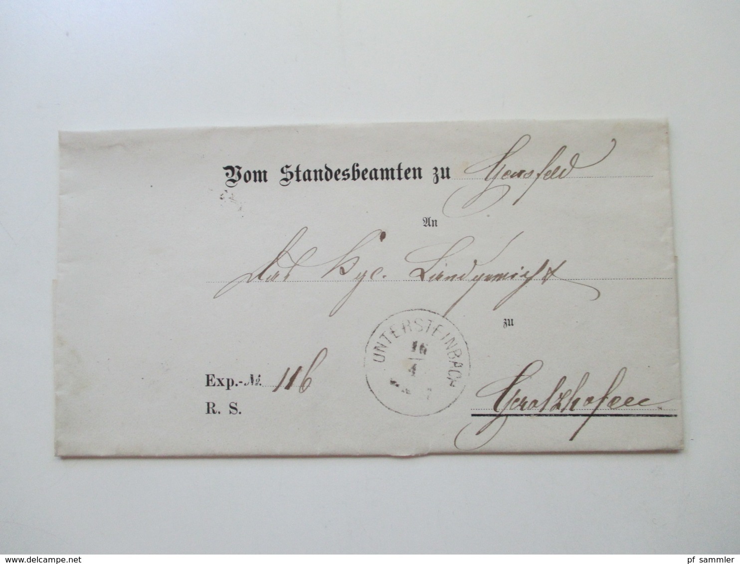 AD Bayern - DR 1809 - 1920er Jahre! Dienstbriefe / Amtsbriefe Markenlos. Viel mit Inhalt. Farbige Stempel. 100 Stk