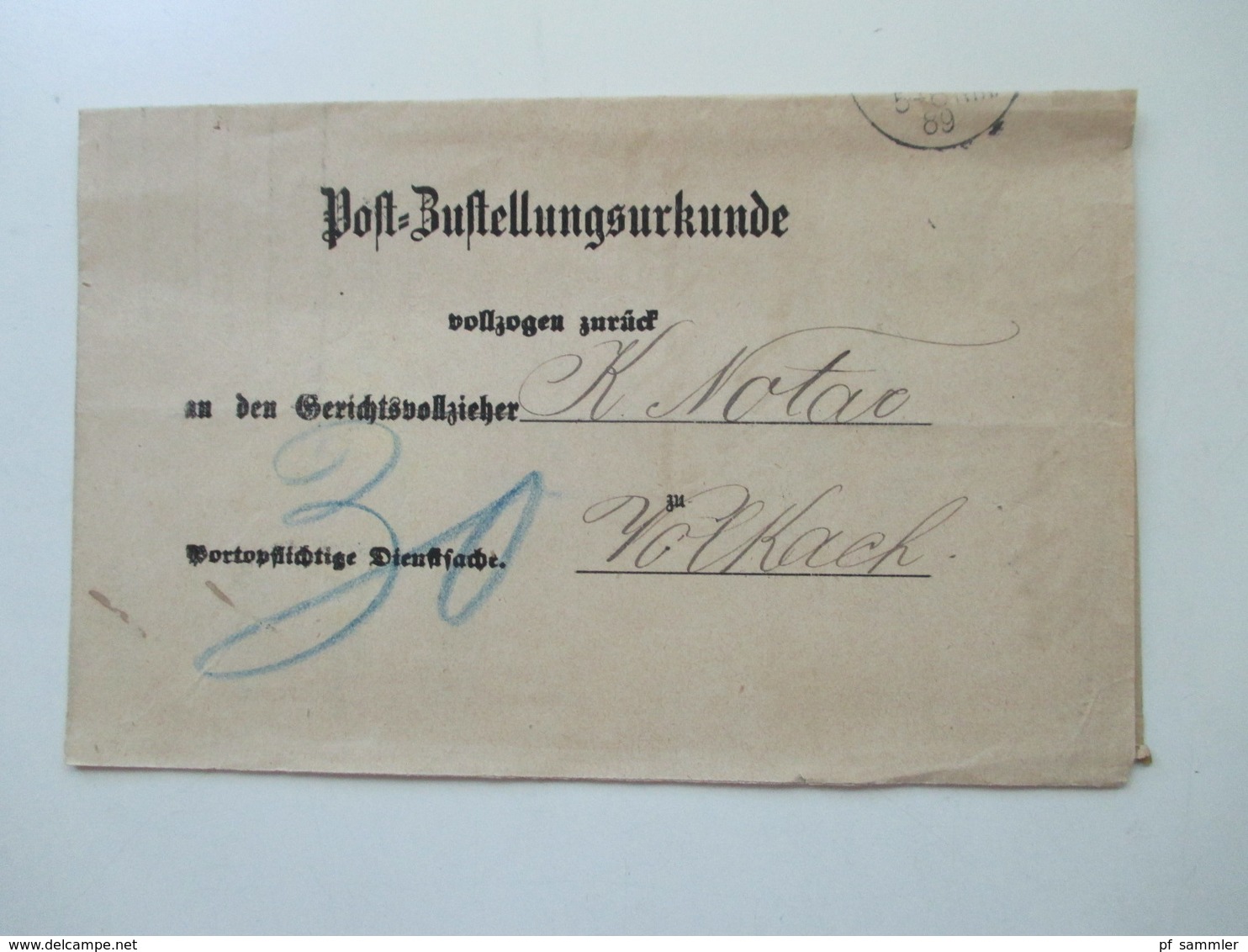 AD Bayern - DR 1809 - 1920er Jahre! Dienstbriefe / Amtsbriefe Markenlos. Viel mit Inhalt. Farbige Stempel. 100 Stk