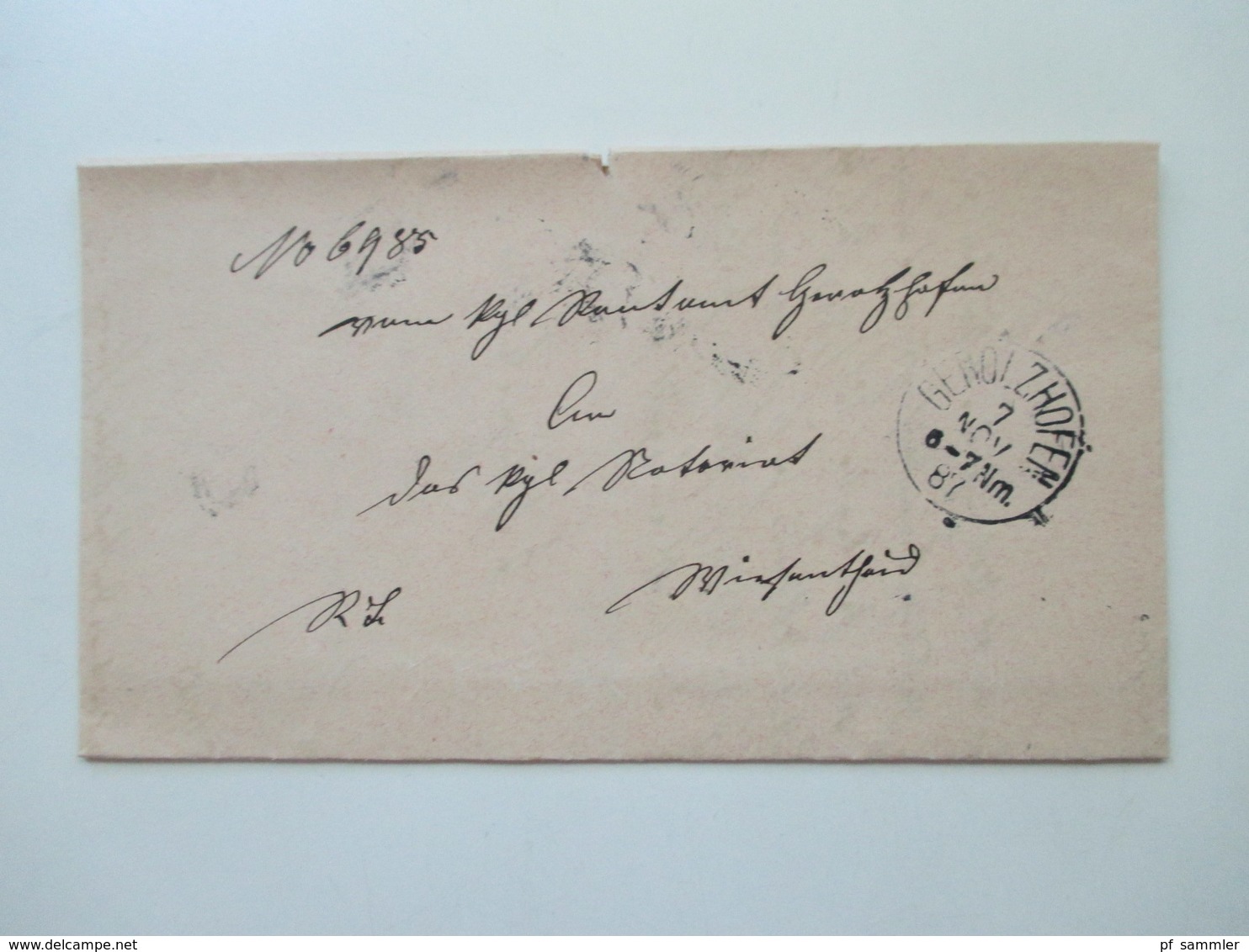 AD Bayern - DR 1809 - 1920er Jahre! Dienstbriefe / Amtsbriefe Markenlos. Viel mit Inhalt. Farbige Stempel. 100 Stk