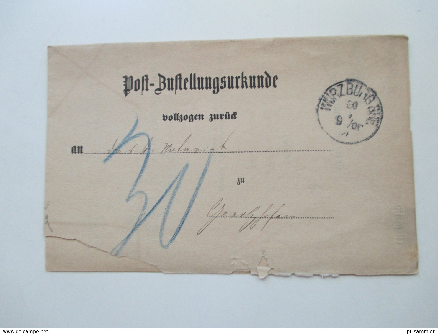 AD Bayern - DR 1809 - 1920er Jahre! Dienstbriefe / Amtsbriefe Markenlos. Viel mit Inhalt. Farbige Stempel. 100 Stk