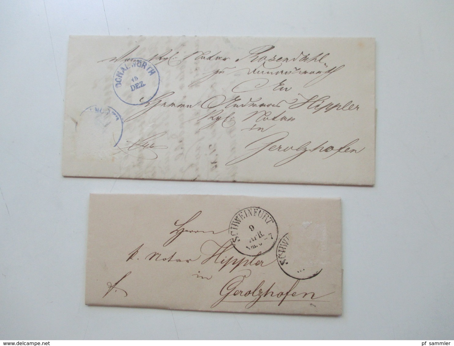 AD Bayern - DR 1809 - 1920er Jahre! Dienstbriefe / Amtsbriefe Markenlos. Viel mit Inhalt. Farbige Stempel. 100 Stk