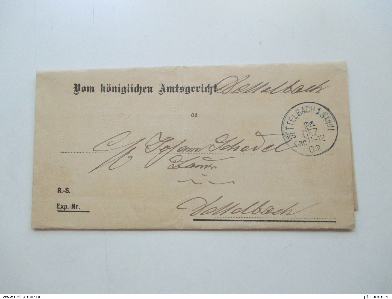 AD Bayern - DR 1809 - 1920er Jahre! Dienstbriefe / Amtsbriefe Markenlos. Viel mit Inhalt. Farbige Stempel. 100 Stk