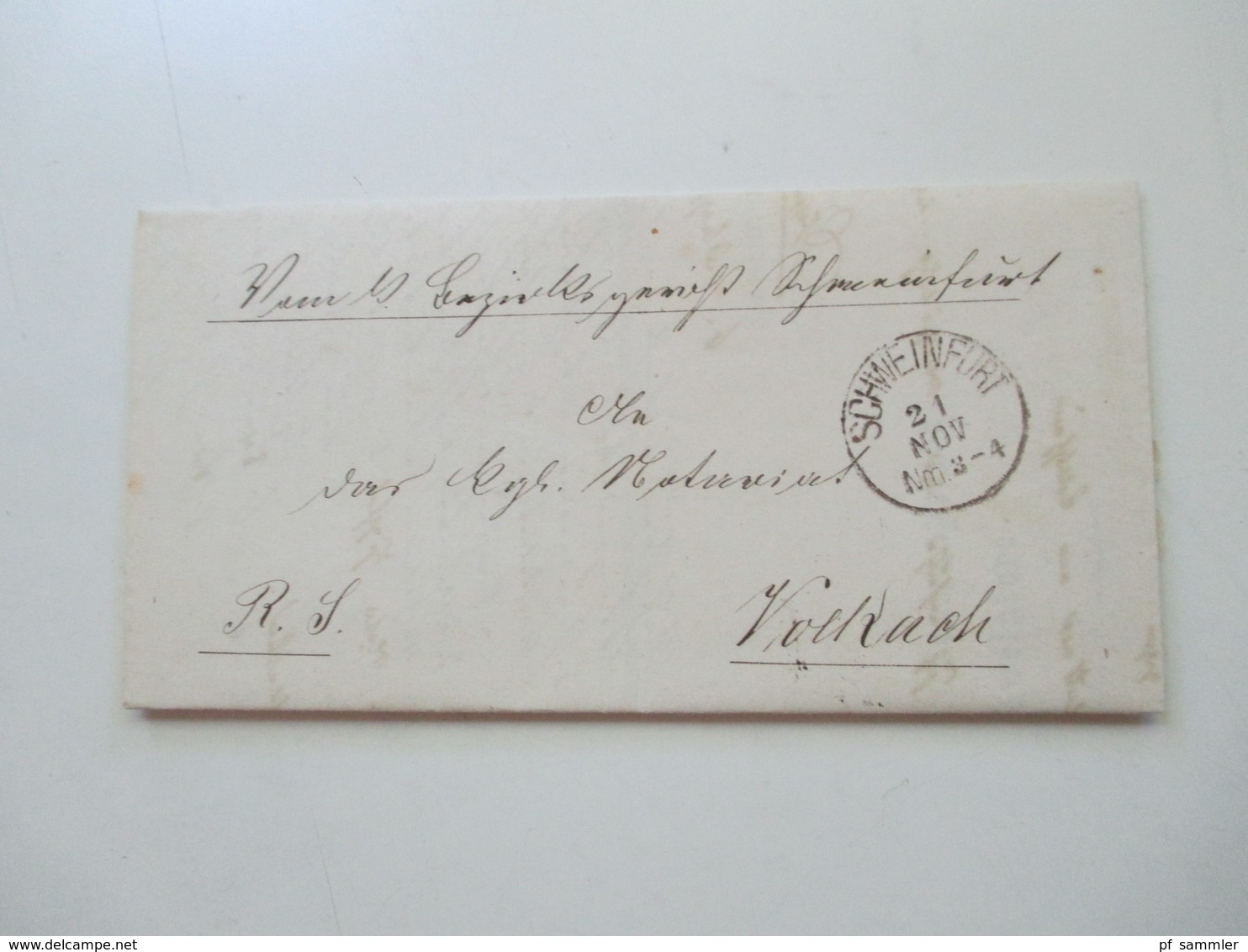 AD Bayern - DR 1809 - 1920er Jahre! Dienstbriefe / Amtsbriefe Markenlos. Viel mit Inhalt. Farbige Stempel. 100 Stk